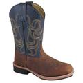Smoky Mountain Kid's Jesse Brown/Navy Leather Cowboy Boots 3749
