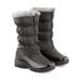Collections Etc Women's Totes Zip Front Waterproof Boots with Plush Lining BLACK 10