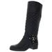 Charter Club Womens Helenn Faux Leather Knee-High Riding Boots