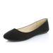 DailyShoes Women's Classic Flat Shoe Ballet Slip On Hot Fashion Casual Solid Beach Shoes Summer Flats Round Toe Slip-on Black,sv,6.5