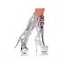 Halloween Women's 6" Knee High Platform Boot With Metal Detail
