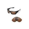 Walleva Brown Polarized Replacement Lenses for Oakley Style Switch Sunglasses