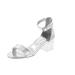Forever Sui-07 Women's Lucite Clear Heel Buckle Strap Ankle Sandals Dress Heel