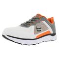 Spira CloudWalker Men's Athletic Walking Shoe with Springs - White / Dark Grey / Orange