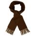 Biagio 100% Wool NECK Scarf Solid Chocolate Brown Color Scarve for Men or Women