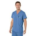 Landau Essentials Men's One Pocket V-Neck Scrub Top with Mesh Vent, Style 7594