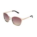 Foster Grant Women's Rose Gold Mirrored Round Sunglasses L12