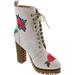 Women's Penny Loves Kenny Frank Floral Patch Combat Boot