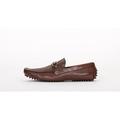 Pair Of Kings Mens TOP KICKER Brown Leather Classic Comfortable Slip In Dress Moccasin Shoe (13, Cognac)