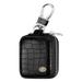 For AirPod Leather Case - Wydan Crocodile Faux Leather Skin Keychain Carrying Cover Traveling Backpack Black