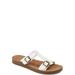 Brinley Co. Womens Double Buckle Flat Sandal