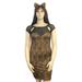 Womens Plus Size Stretch Leopard Print Mini Dress and Ears Cat Costume Lingerie