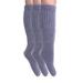 Slouch Socks for Women Made in USA Boot Socks Lilac 3 PAIRS Size 9 to 11