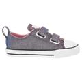 Converse Kids Chuck Taylor All-Star 2V Space Star (Infant/Toddler) Coastal Pink/Silver/White