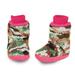 Blazin Roxx 5707429-S Infant Girls Camo Sequin Bootie Slippers, Hot Pink - Small