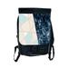 Marble Geometric Colorblock Large School Backpack