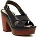 Pour la victoire pabla dress sandal, Black, Size US 7.5, MSRP $275