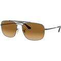 Ray-Ban RB3560 THE COLONEL 004/51 61M Gunmetal/Clear Brown Gradient Sunglasses For Men For Women