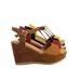 Luxy04 by Bamboo, Platform Wedge Comfort Foam Padded T-Strap Open Toe Sandal