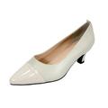 PEERAGE Arlene Women's Wide Width Casual Comfort Mid Heel Dress Shoes for Wedding, Prom, Evening, Work BEIGE 11