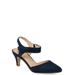 Brinley Co. Womens Classic Ankle Strap Pump
