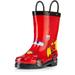 Disney Cars Kids Lightening Mcqueen Boy's Red Rubber Rain Boots - Size 11 Toddler