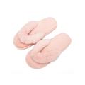Women's Bedroom Slippers Comfort Four Season Classy Indoor Spa Slide Shoes Fuzzy Fur Thong Slippers with Memory Foam