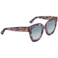 GG0208S-004 Purple/Pink Marble Square Sunglasses