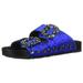 Jessica Simpson Women's GEMELIA Flat Sandal,Blue iris