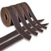 36 In. X 1-1/4 In. Genuine Cowhide Leather Belt Blanks Belt Strip Black Oil Tanned 5-6 Oz Thick