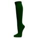 Couver Cotton Plain Fashion Casual Ladies / Girls Cute Knee High Socks, Dark Green Small