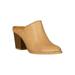 Women Snakeskin/Leatherette Round Toe Stacked Chunky Mule Heel 18364