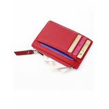 Multitrust Women's Leather Mini Wallet Card Holder Zip Coin Purse Clutch Handbag