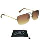 proSPORT Aviator Bifocal Reading Sunglass Reader Men Women Gradient Brown Lens