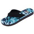 Starbay Men's Canvas upper Camo Print soft Insole EVA Outsole Casual Thong Flip Flop Flat Comfy Sandals