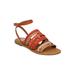 New Women Nature Breeze Dolly-06 Mixed Media Strappy Ankle Strap Sandal