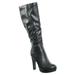 Rhythm Knee High Dress Boots - Women Thick High Over Knee Heel Platform