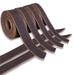 12 In. X 1-3/4 In. Genuine Cowhide Leather Belt Blanks Belt Strip Black Oil Tanned 5-6 Oz Thick