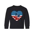 Inktastic USA Cowboy Boots Patriotic Child Long Sleeve T-Shirt Unisex