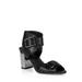 Nature Breeze Chunky Heel Women's Sandals in Black