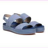 Dr. Scholls Womens Scout Slingback Sandal Suede Allure Blue Size 8.5