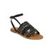 New Women Nature Breeze Dolly-06 Mixed Media Strappy Ankle Strap Sandal