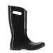 Bogs Women's Berkeley Solid Rain Boots, Black, 6