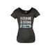 Sleeping and Eating for Two - Maternity Scoop Neck T-Shirt