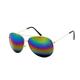 Rainbow Mirrored Aviator Sunglasses Aviators Sun Glasses Aviator Day Night