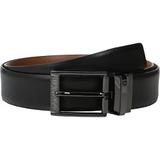 Perry Ellis Portfolio Etched Buckle Reversible Dress Belt