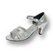 FLORAL Eryn Women's Wide Width Evening Dress Shoes for Wedding, Prom, & Dinner SILVER 7.5