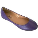 Shoes 18 Womens Ballerina Ballet Flat Shoes Solids & Leopards (10, Purple PU 8600)