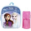 Disney Frozen Backpack Combo Set - Frozen 2 Anna & Elsa 3 Piece Mini Backpack Set - Backpack, Water Bottle and Carabina (Anna and Elsa Mini)