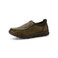 NK Fashion Men's Old Beijing Casual Shoes Antiskid Leather Breathable Comfy Casual Shoes Brown/Camel/Green